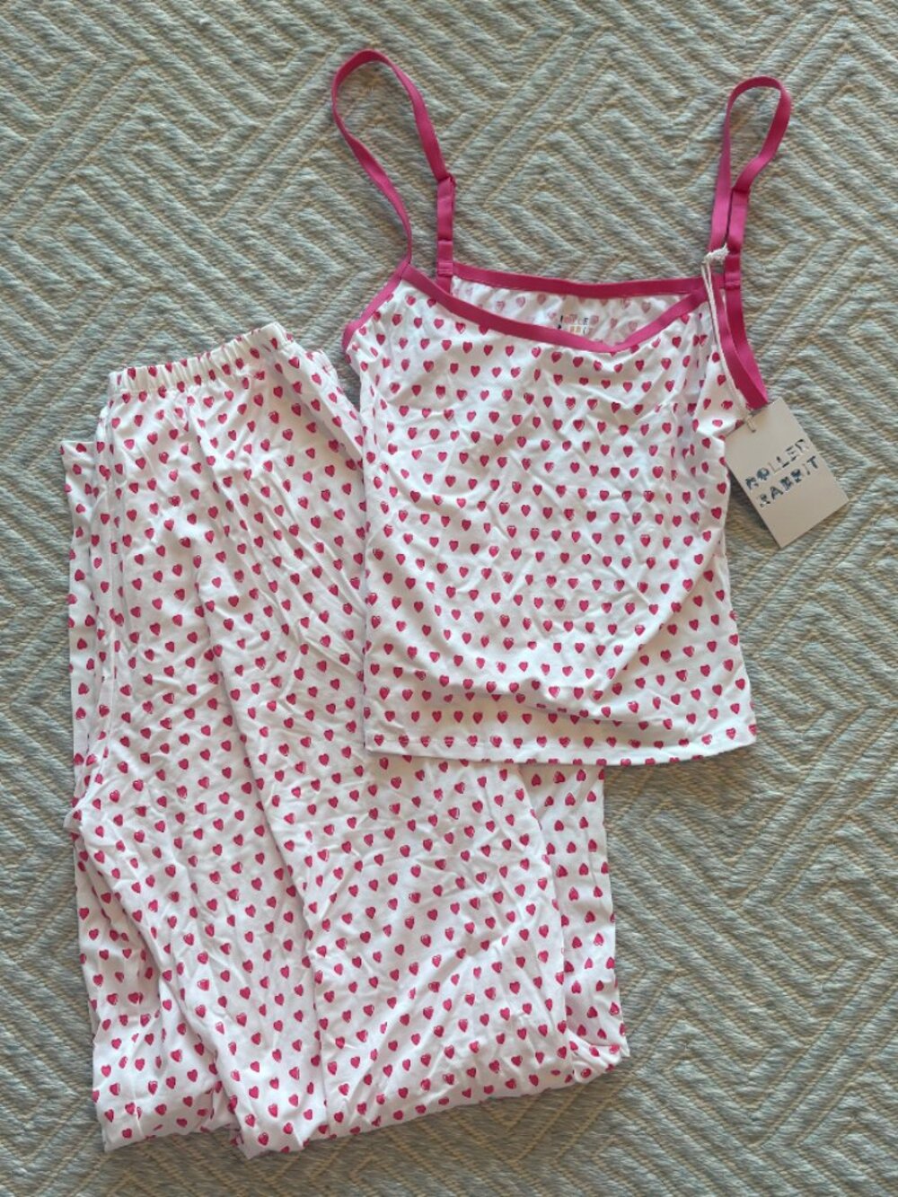 Roller Rabbit x Target Pink Heart Pajama Set NWT ππ